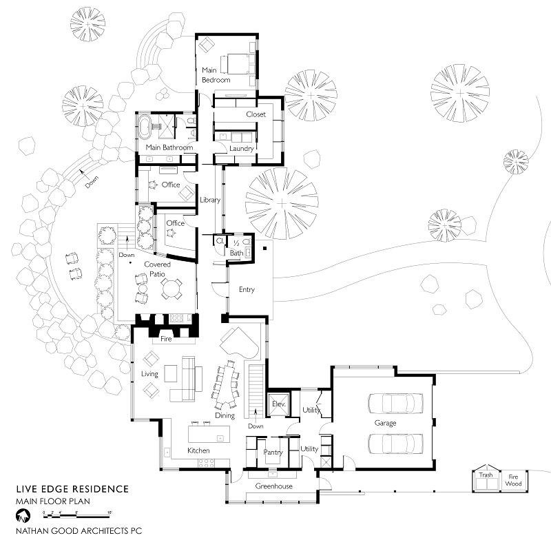 Live Edge Residence Main Level Floor Plan